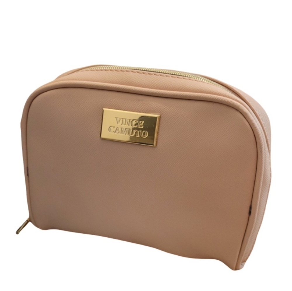 Vince Camuto Blush Pink Cosmetic Bag NWOT